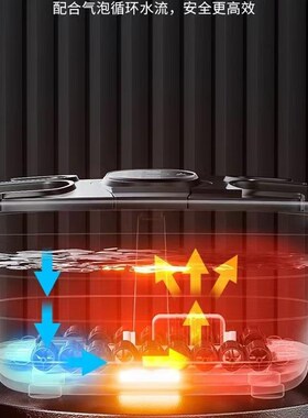 双人泡脚桶家用养生足浴盆自动加热按摩足浴桶智能熏蒸恒温洗脚盆