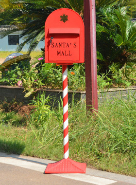 复古英伦风铁艺信箱邮筒模型摆件餐厅酒吧商场网红打卡装饰道具