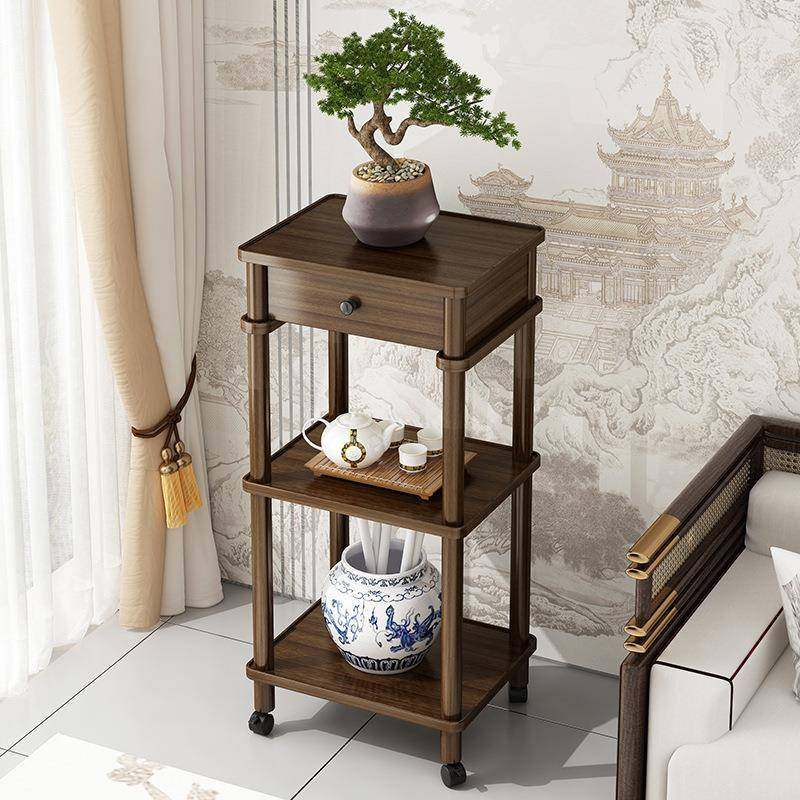 花架客厅落地式实木多层盆栽架吊兰室内简约花几台置物架子新中式,淘宝优惠券,粉丝福利购,淘宝优惠卷