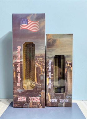 纽约帝国大厦金属建筑立体模型摆件工艺品礼物家居装饰旅游纪念品
