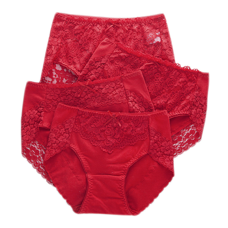内裤女纯棉中腰本命年大红色内裤三角短裤少女士包臀大码属虎结婚,淘宝优惠券,粉丝福利购,淘宝优惠卷