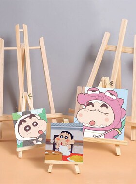 迷你桌面台式木质儿童小画架 支架油画架 桌上画架 初学者便携式