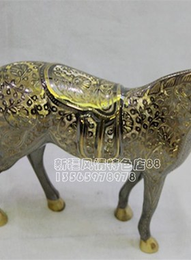 马铜马生肖马生日礼物巴基斯坦铜器摆件欧式工艺品手工马