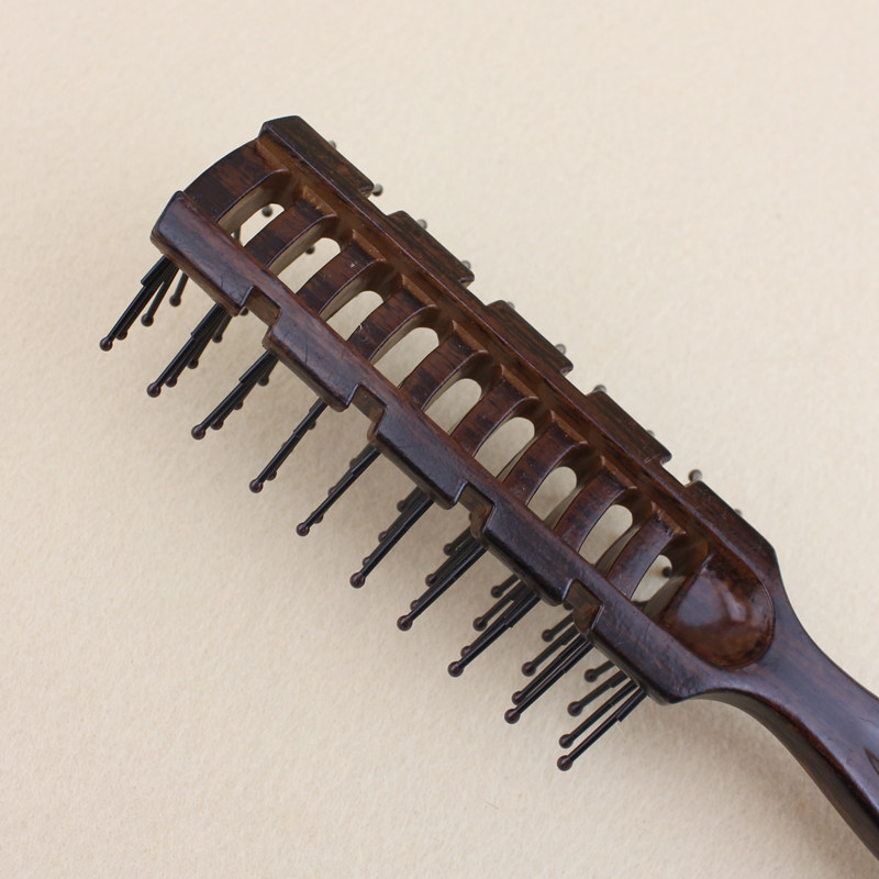 专业印之源排骨梳九排梳吹油头卷发耐高温防静电抗菌木纹造型梳子,淘宝优惠券,粉丝福利购,淘宝优惠卷