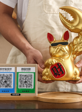 招财猫摆件创意开业礼物送新店铺开张日进斗金前台收银台装饰品