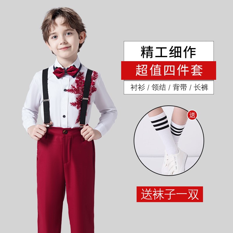 儿童大合唱演出服小学生诗歌朗诵比赛校庆女童礼服表演服装蓬蓬裙 - 图3