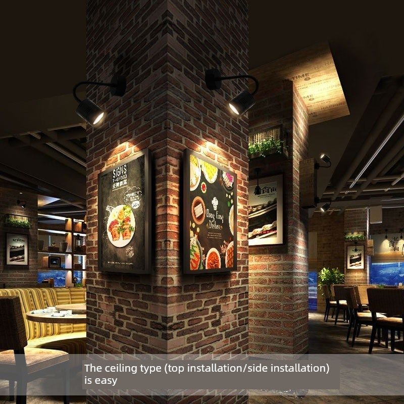 12伏黑色明装led软管射灯3W吸顶背景墙壁画长杆弯管灯照画12V侧装,淘宝优惠券,粉丝福利购,淘宝优惠卷