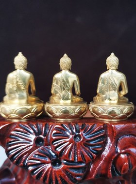 纯铜扎那巴扎尔佛像释迦牟尼佛佛阿弥陀佛药师佛圆底手工孤品中式