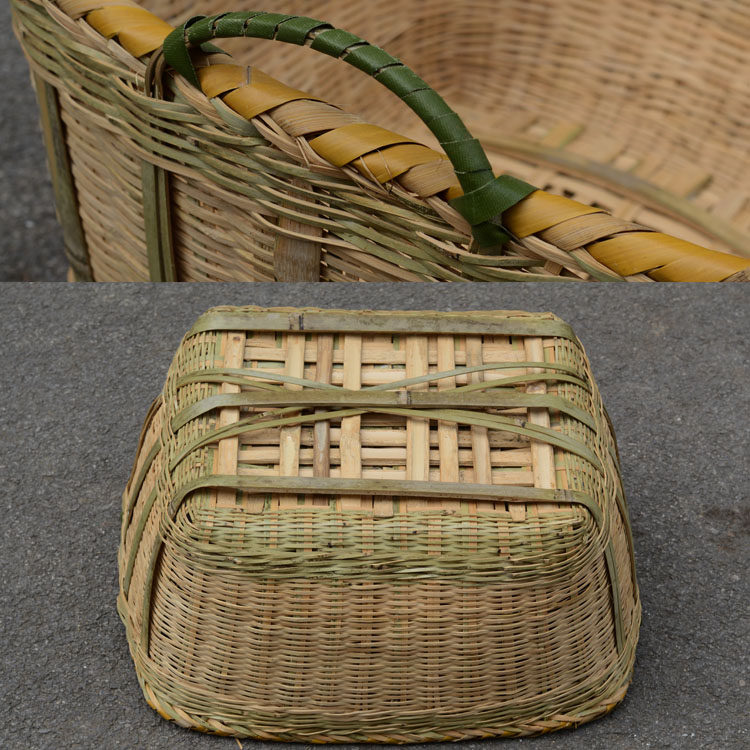 湘西特色手工竹编方篮方筐竹筐竹篮超市饭店食品收纳竹篓摆放菜篮,淘宝优惠券,粉丝福利购,淘宝优惠卷