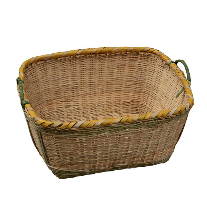 湘西特色手工竹编方篮方筐竹筐竹篮超市饭店食品收纳竹篓摆放菜篮,淘宝优惠券,粉丝福利购,淘宝优惠卷