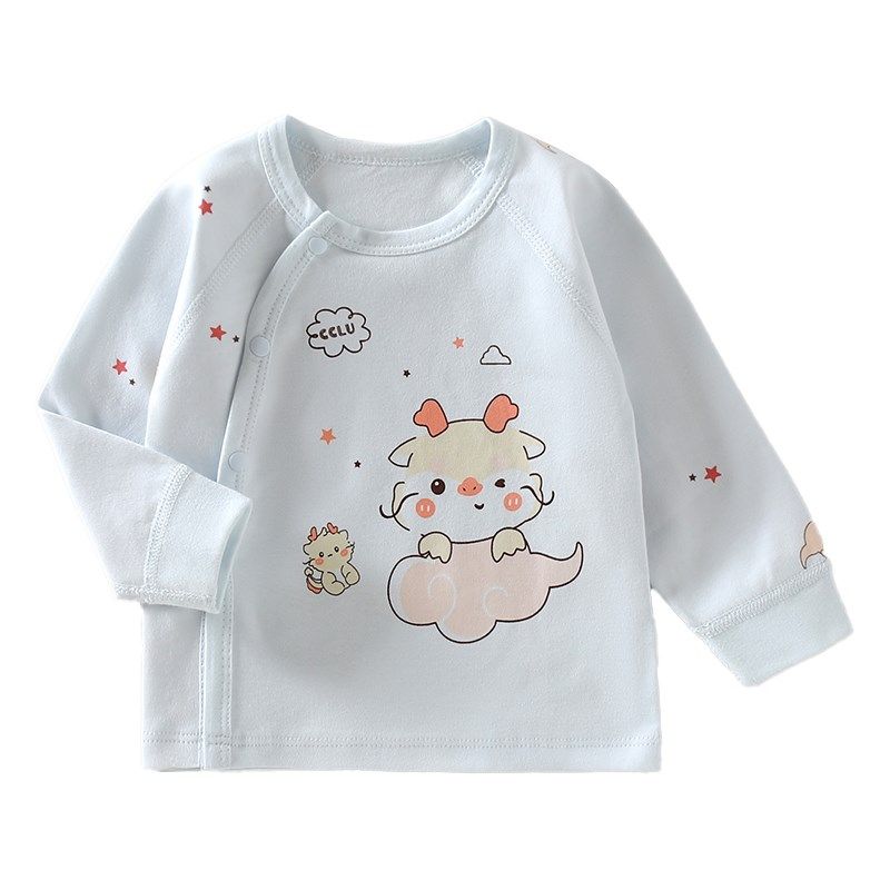 婴儿春秋纯棉衣服龙宝宝单件上衣男女小宝宝长袖睡衣A类全背新品,淘宝优惠券,粉丝福利购,淘宝优惠卷