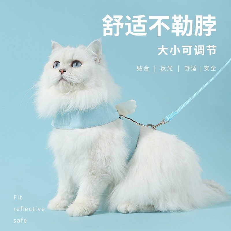 宠物天使翅膀狗狗背心式牵引绳猫咪外出胸背带防挣脱遛狗绳子猫狗,淘宝优惠券,粉丝福利购,淘宝优惠卷