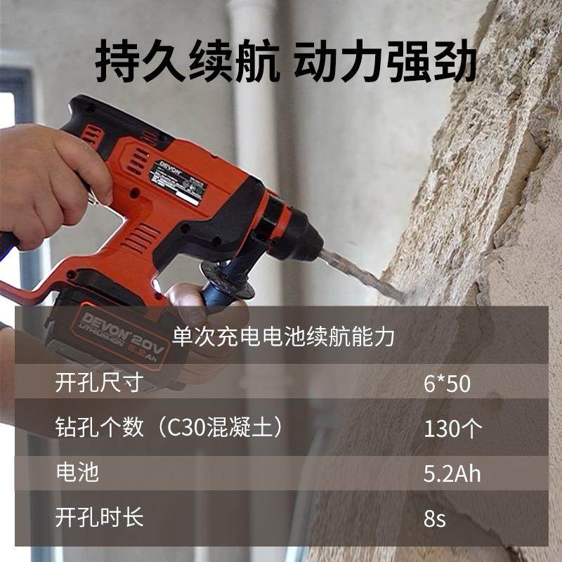 大有5401多功能锂电充电电锤轻型手持式无刷冲击钻变速锤钻工具,淘宝优惠券,粉丝福利购,淘宝优惠卷