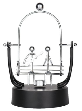 牛顿混沌摇摆创意小玩意网红房间办公桌解压反重力物理永动机摆件