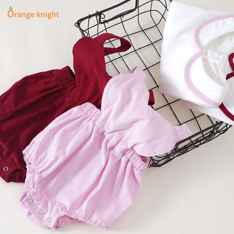 婴儿套装春秋女宝宝背带两件套韩版长袖纯棉公主服三角包屁衣爬服,淘宝优惠券,粉丝福利购,淘宝优惠卷