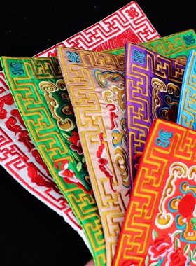 清朝服绣花官服补子绣片中国风刺绣文化装饰品手工素材diy鼠标垫
