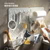 Kitchen punch-free and nail-free home hole board wall dormitory wall rack shelf wall hanging storage rack partition