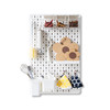Kitchen punch-free and nail-free home hole board wall dormitory wall rack shelf wall hanging storage rack partition