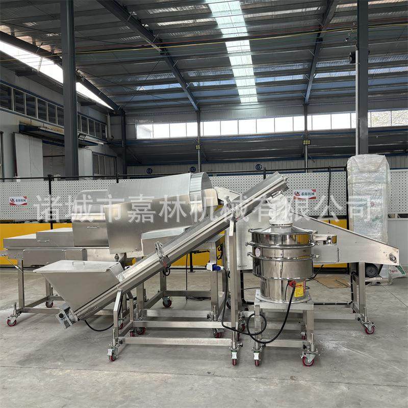 全自动鸡肉条裹粉机鱼排大虾自动裹粉鸭胸肉连续式滚筒式裹粉设备,淘宝优惠券,粉丝福利购,淘宝优惠卷