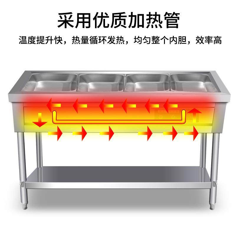 快餐保温台商用加热快餐车保温台立式不锈钢售饭台电热售菜热餐机,淘宝优惠券,粉丝福利购,淘宝优惠卷