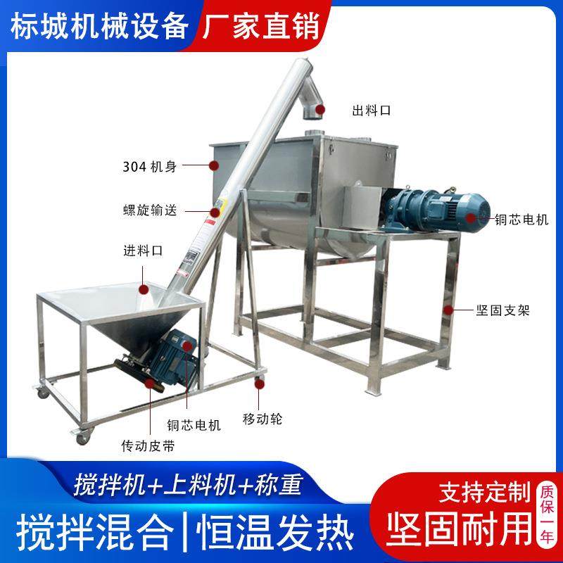 食品级不锈钢卧式搅拌机干湿两用螺带混合机混合搅拌机高效节能,淘宝优惠券,粉丝福利购,淘宝优惠卷