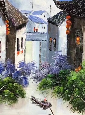手绘油画精品肖像画风景画宠物照片来图定制客厅玄关装饰画墙挂画
