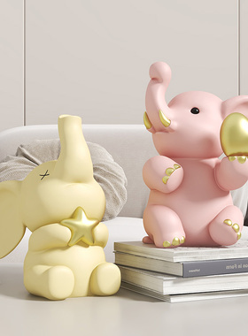 大象摆件客厅招财酒柜玄关家居装饰品卧室房间改造小物件电脑摆件