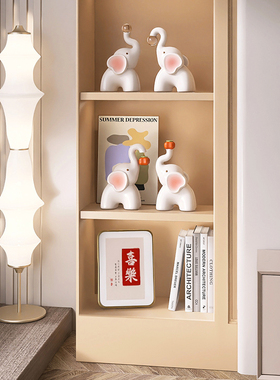 一家三口大象摆饰客厅电视柜酒柜乔迁新居礼品订婚新婚礼物送新人