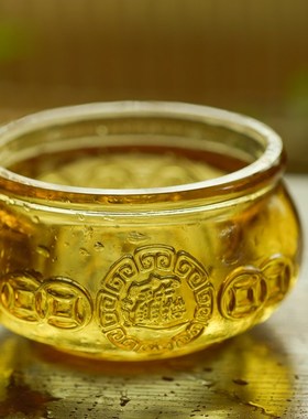 2024年五路财神琉璃黄财神黑财神佛像摆件水供聚宝盆招财聚财水晶