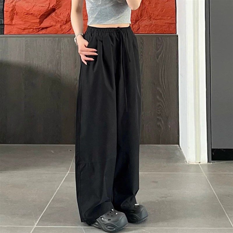 直筒休闲裤女大码夏季薄款胖妹妹宽松显瘦梨形身材垂感阔腿长裤子,淘宝优惠券,粉丝福利购,淘宝优惠卷