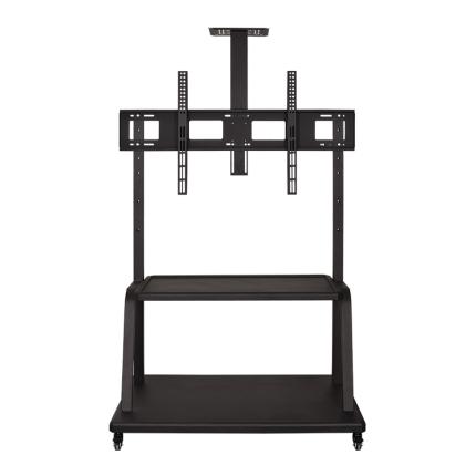 Spot 32-100 inch LCD TV hanger vertical floor stand conference room mobile cart teaching push rack