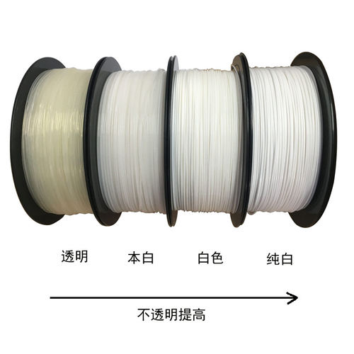 D打印机l耗材 浮雕月球灯白色 .7mm g d打印笔DIY材料丝 - 图3