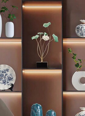 新中式创意摆件家居饰品轻奢高档客厅酒柜电视柜办公室装饰品摆设