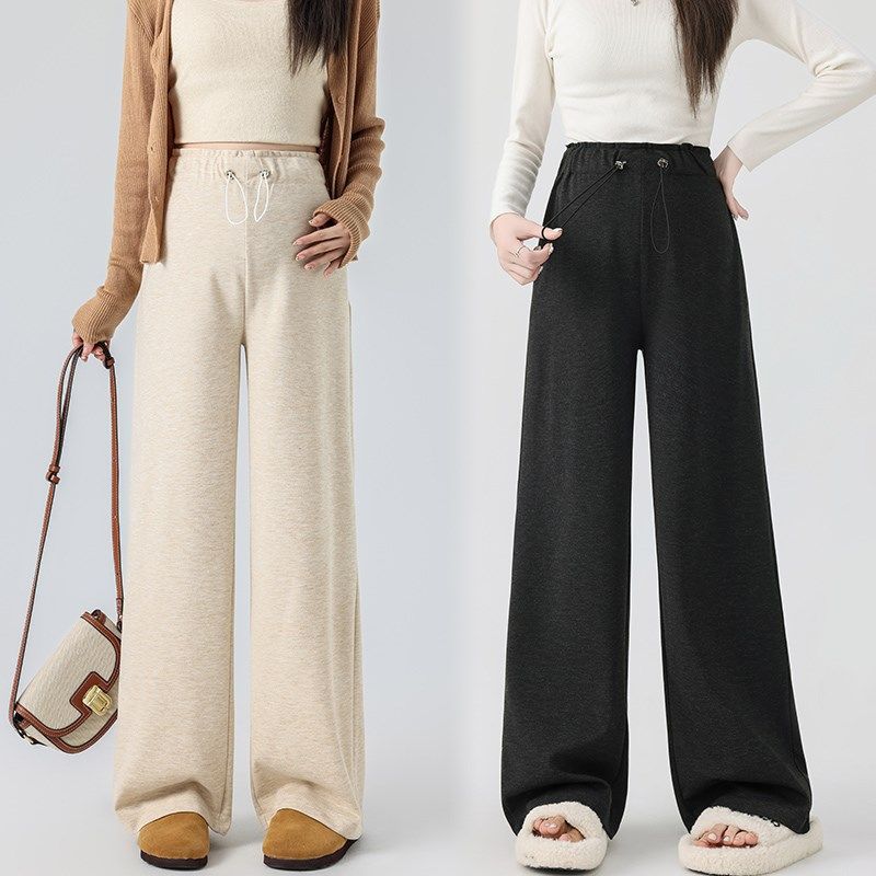 2024新款孕妇裤秋装外穿宽松窄版阔腿裤无托腹长裤秋季孕妇直筒裤,淘宝优惠券,粉丝福利购,淘宝优惠卷