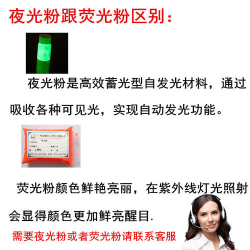 超亮艺术涂料荧光粉汽车白色树脂夜光发光油漆色荧光颜料g - 图2