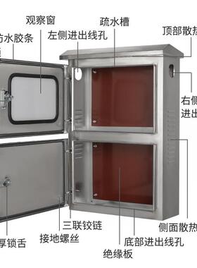不锈钢光伏并网箱户外201/304防雨防腐户外汇流箱配电箱直销