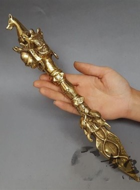 纯铜法器摆件 马头明王普巴金刚杵 降魔杵