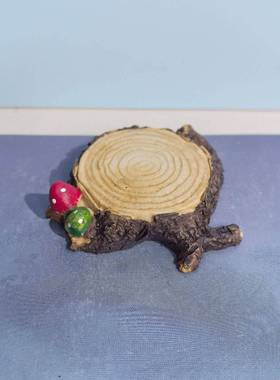 迷你模拟小木桩桥树脂饰品微景观装饰沙盘盆景攀爬宠物鱼缸潜水景