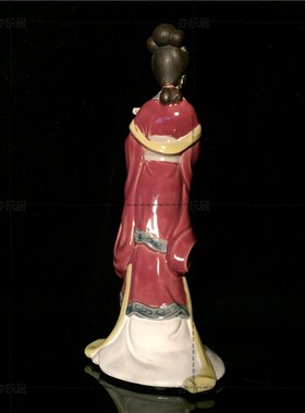 石湾公仔陶瓷仕女摆件中式古典美人特色商务送礼品客厅电视柜装饰