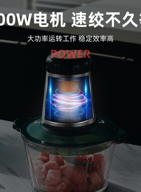 绞肉机家用电动小型碎肉机打菜剁馅搅拌料理蒜泥辣椒搅碎器