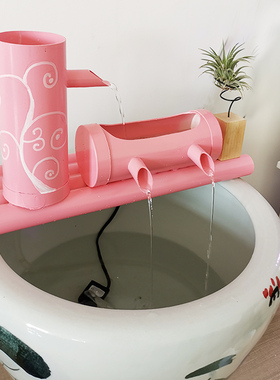 流水摆件鱼缸循环流水器石槽过滤器客厅摆件流水招财水景加湿器