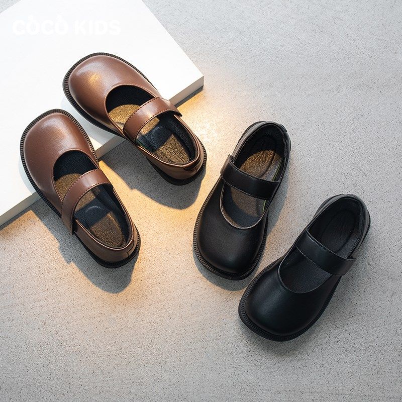 女童皮鞋2025春秋新款小女孩软底公主鞋英伦风浅口单鞋儿童豆豆鞋,淘宝优惠券,粉丝福利购,淘宝优惠卷