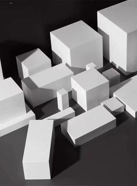 白色方块几何体拍摄陈列装饰道具美术石膏素描静物立方体