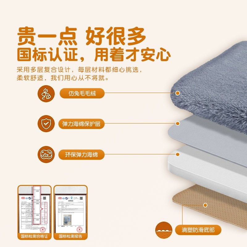 汽车坐垫冬季羊毛绒座垫套兔毛四季保暖加厚单片方垫无靠背三件套,淘宝优惠券,粉丝福利购,淘宝优惠卷