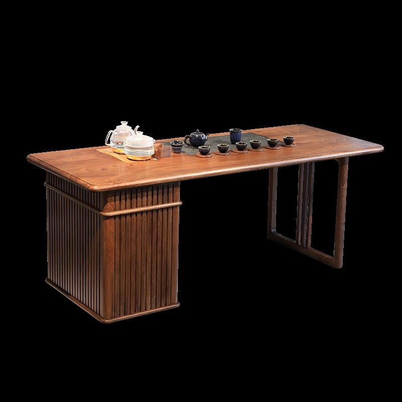 北美黑胡桃木茶桌新中式实木茶台功夫泡茶桌办公室禅意茶桌椅组合,淘宝优惠券,粉丝福利购,淘宝优惠卷