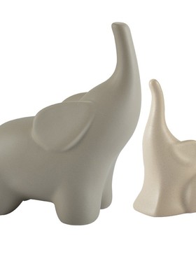 北欧陶瓷摆件小饰品抽象哑光动物创意卧室客厅玄关过道书房小摆设