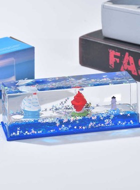 乘风破浪轻奢笔筒简约五月风漂流瓶永不翻青岛文创礼品手办礼