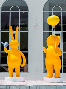 户外玻璃钢卡通垃圾分类雕塑摆件城市文化主题公园幼儿园公仔美陈