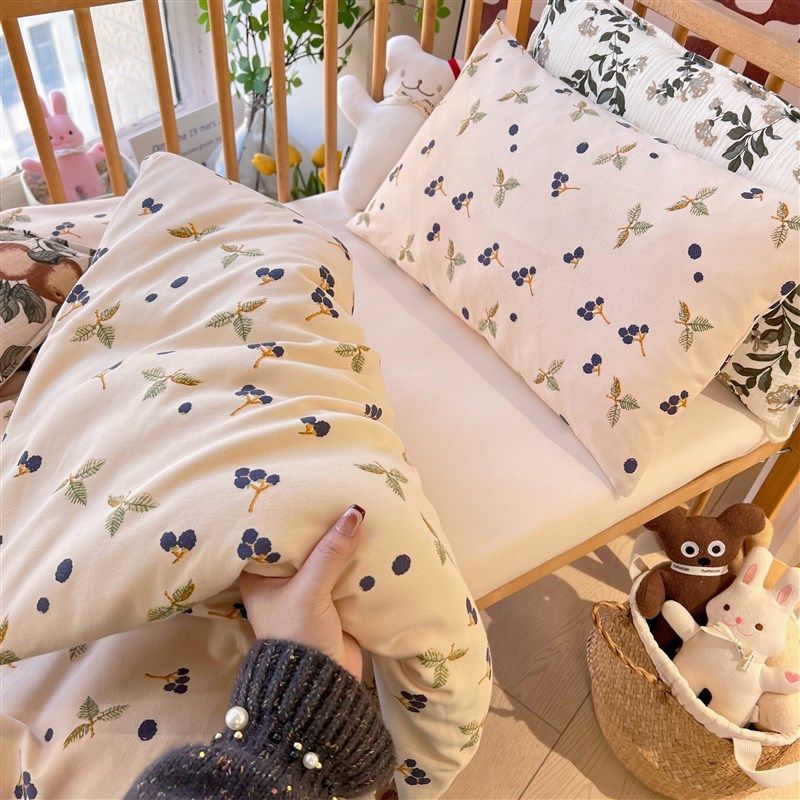 弹力棉 A类全棉针织棉儿童被套幼儿园秋冬婴儿被罩裸睡纯棉三件套,淘宝优惠券,粉丝福利购,淘宝优惠卷