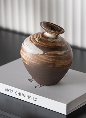 现代轻奢风样板间高级感玄关书柜书架壁龛开放格桌面装饰摆件组合